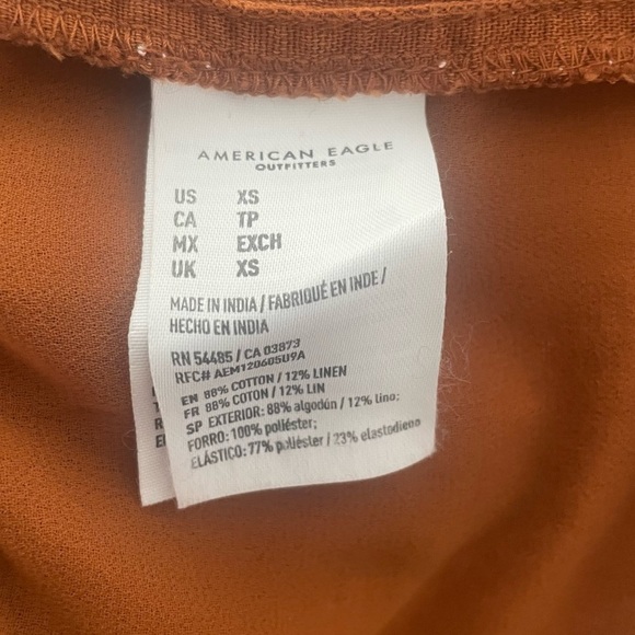 American Eagle Outfitters Rust Orange Sz XS - Picture 3 of 4